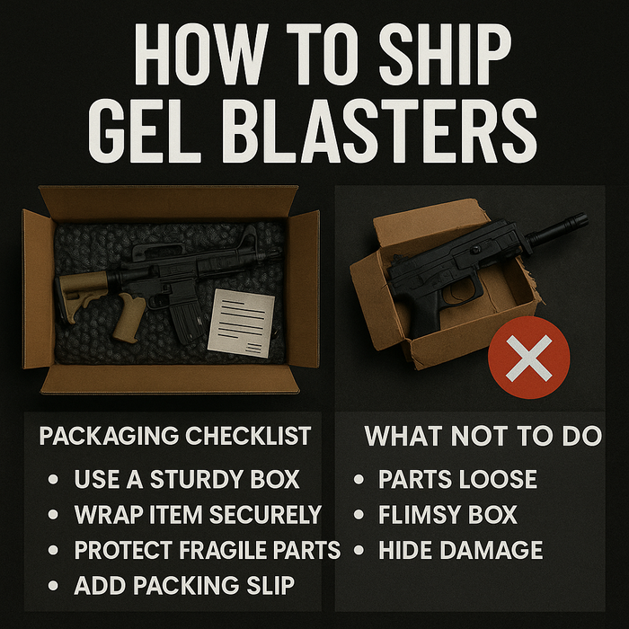 Queensland Gel Blaster Shipping & Packaging Rules (plain English)