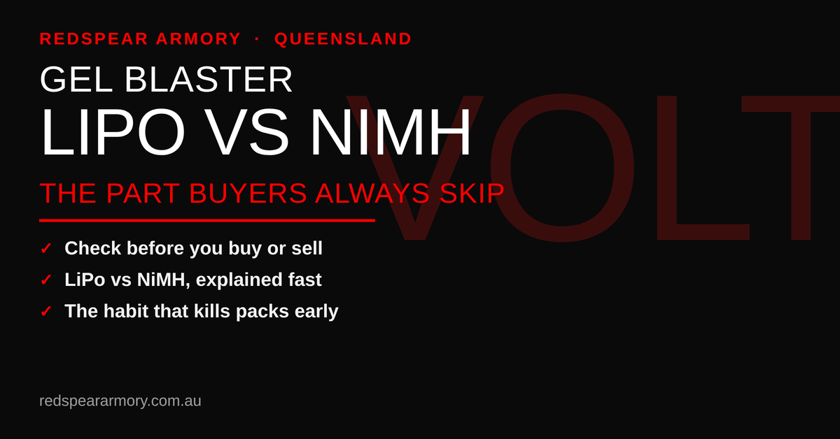 LiPo vs NiMH Gel Blaster Batteries: What Actually Matters When You're Buying Used