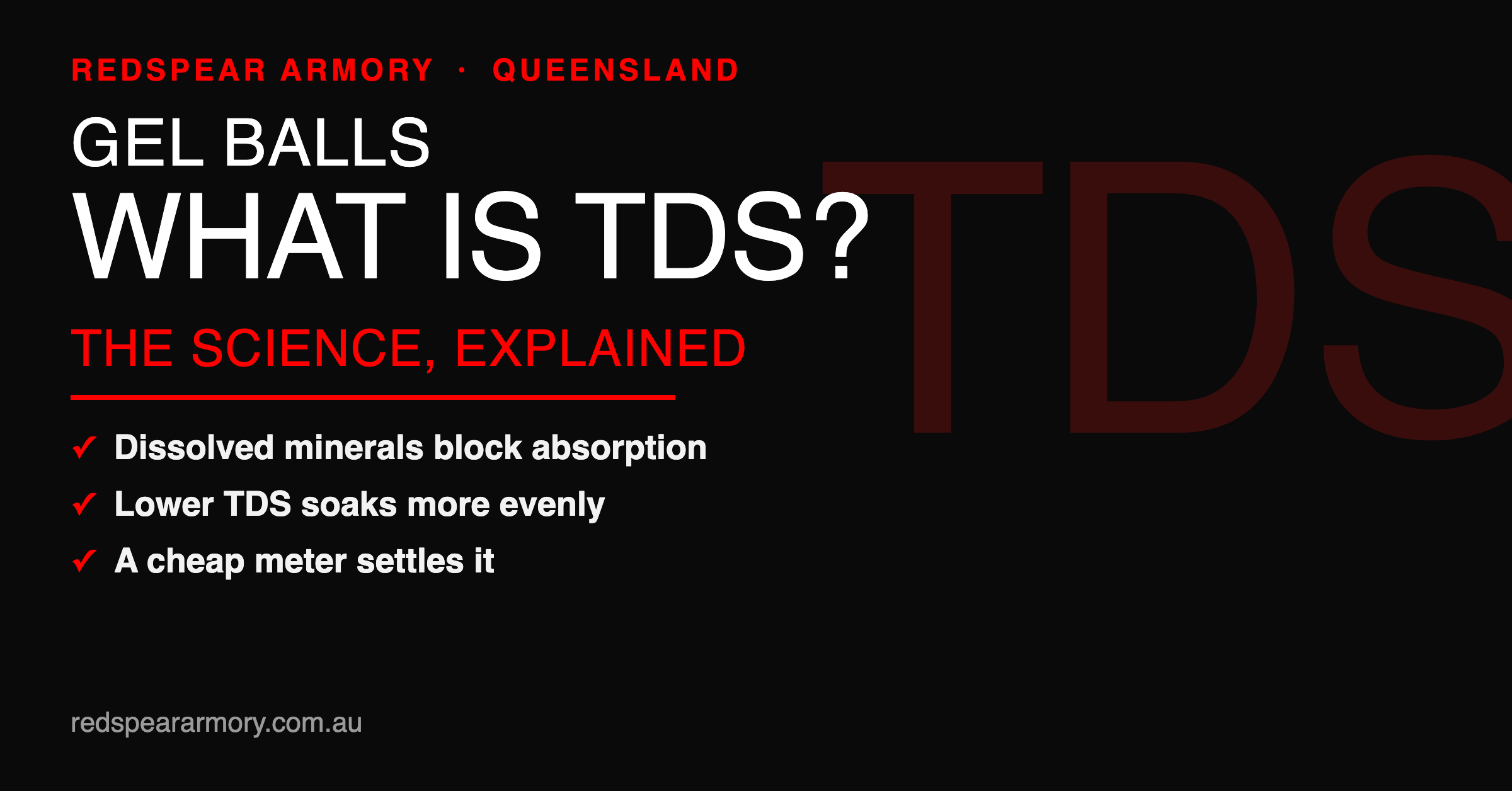 TDS and Water Quality for Gel Balls, Actually Explained