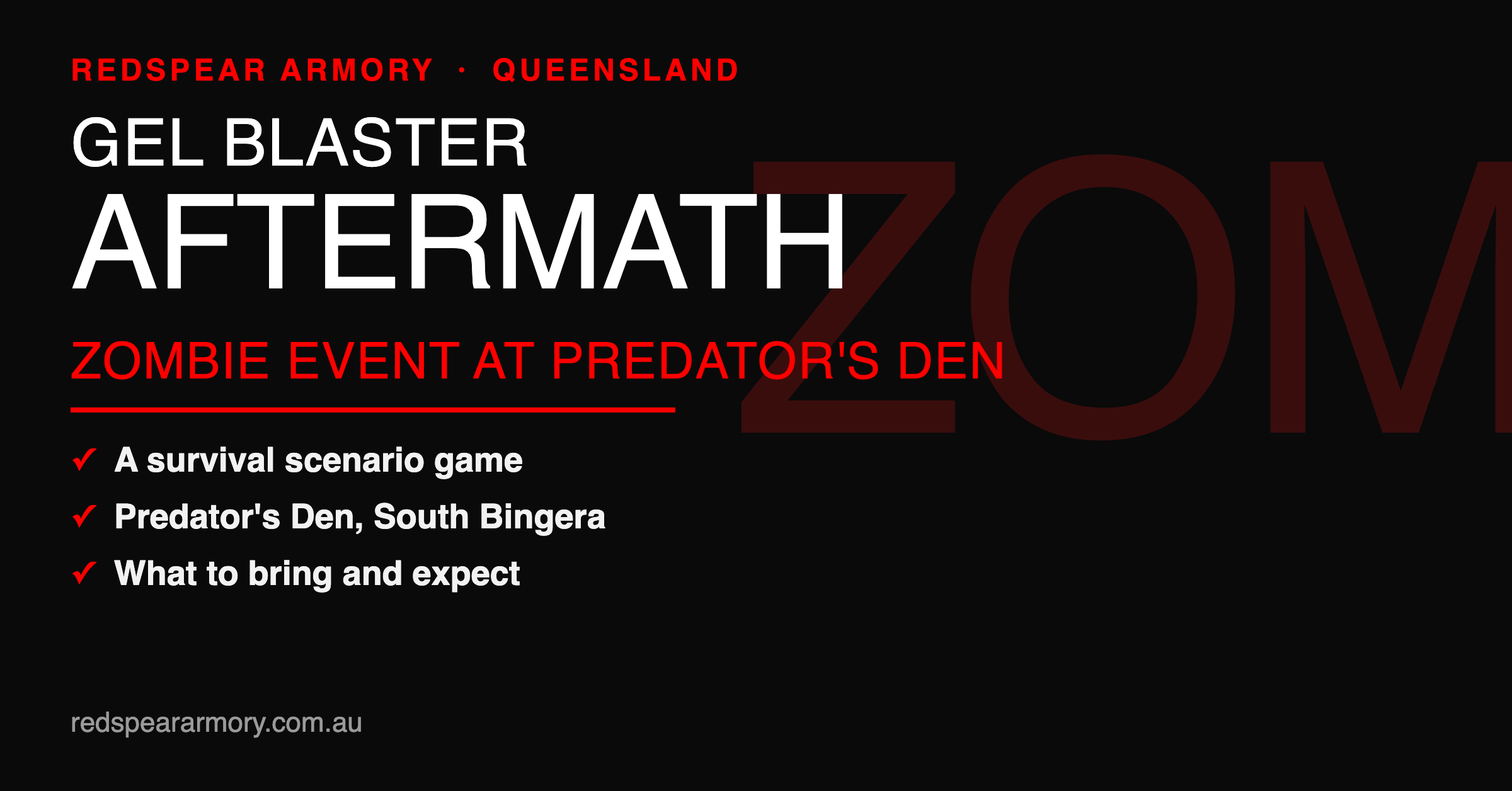 The drive was long. The weekend was worth it. Aftermath Zombie Event at Predator's Den
