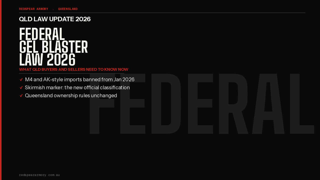 Federal Gel Blaster Laws 2026
