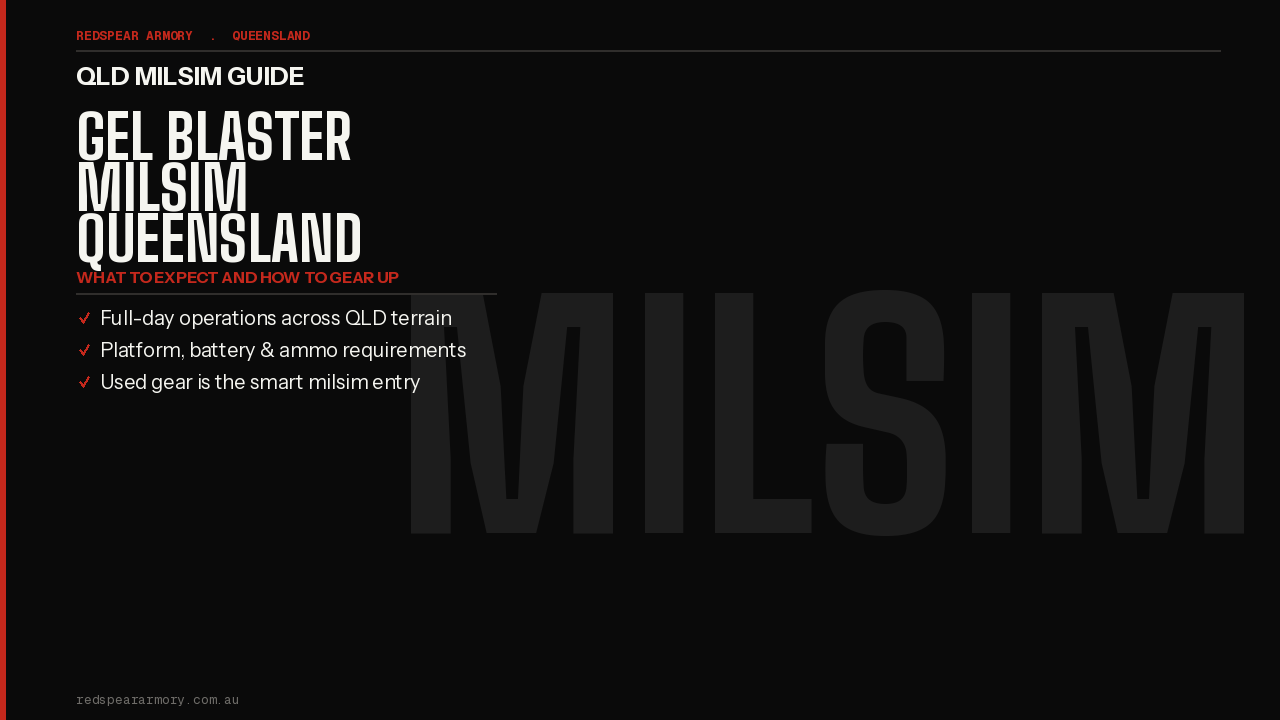 Gel Blaster MilSim in Queensland: What to Expect and How to Gear Up