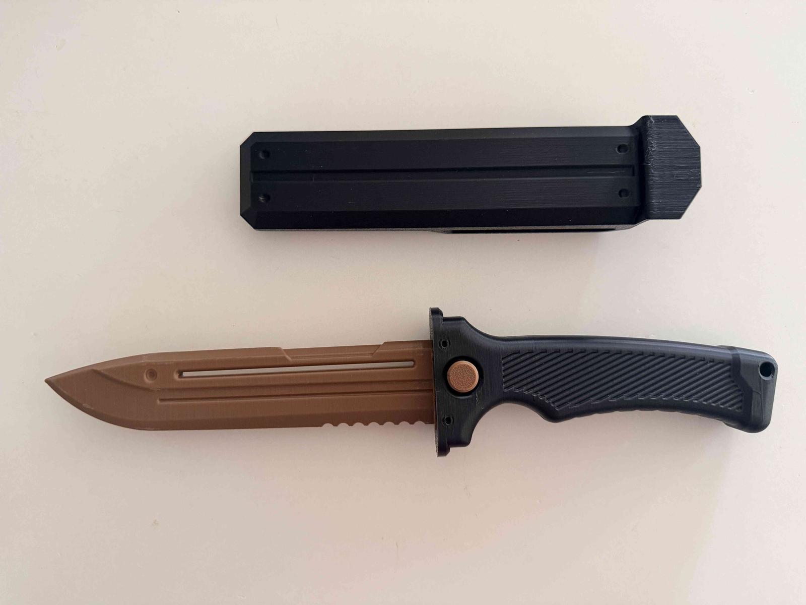 3D Printed Knife Prop + Sheath | $19