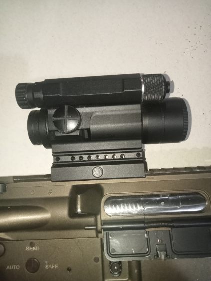 Full Metal Tan M4 Gel Blaster - Laser, Scope & Torch