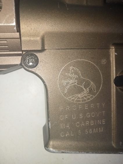 Full Metal Tan M4 Gel Blaster - Laser, Scope & Torch