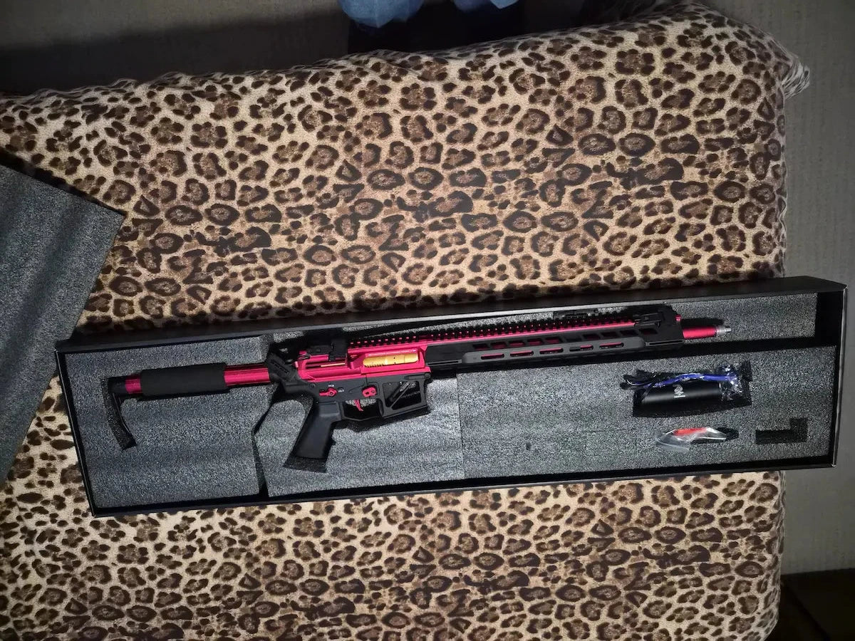 Gel Soft PER704 M4 Gel Blaster - Red/Black (Like New)