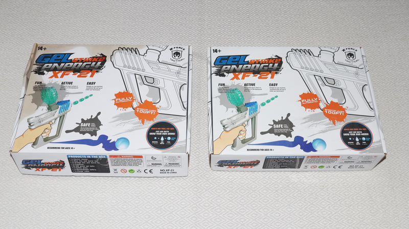 2x Gel Strike Energy XF-21 Gel Blasters + Battery/Charger/Gels (QLD Only)