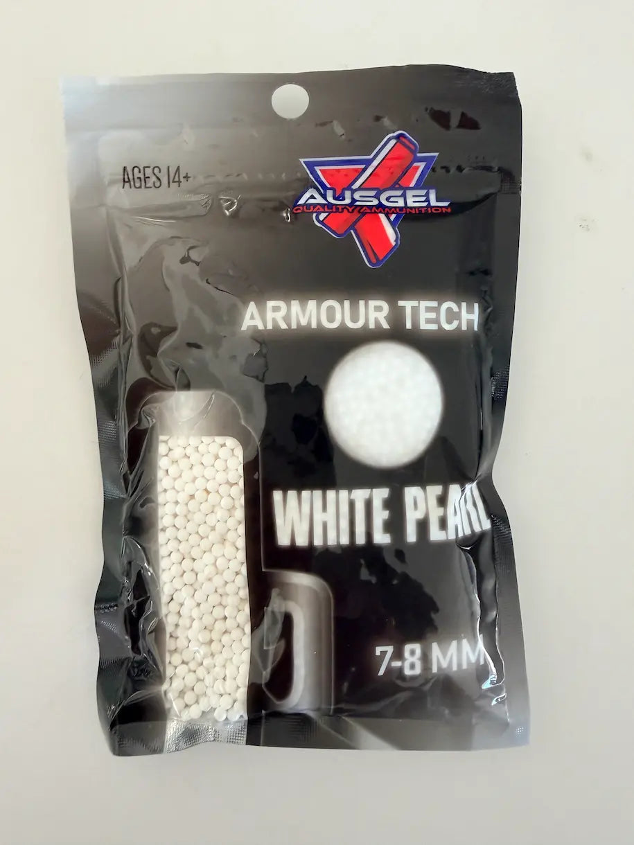 AusGel White Pearl Armour Tech Gel Balls (high-vis) | $8.50/pack or 3 for $20 | RedSpear stock