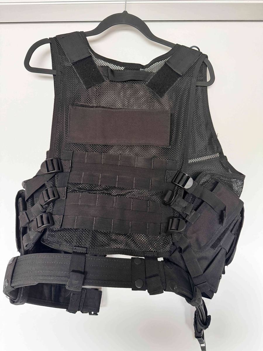Black Tactical MOLLE Mesh Vest | $39
