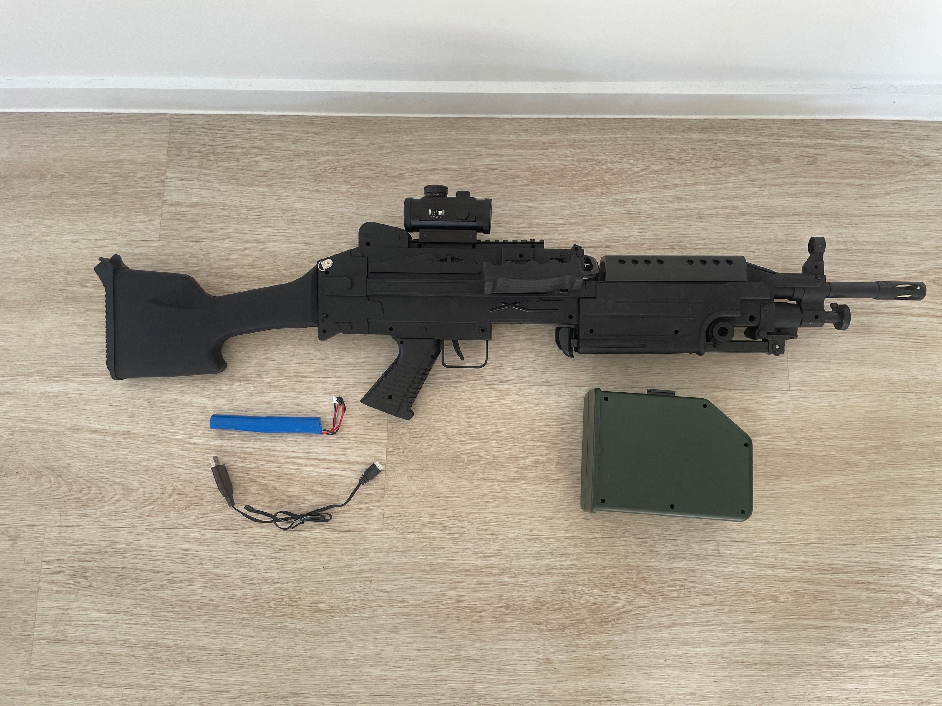 LMG Gel Blaster for Sale in QLD - Battery, Charger & Optic Included