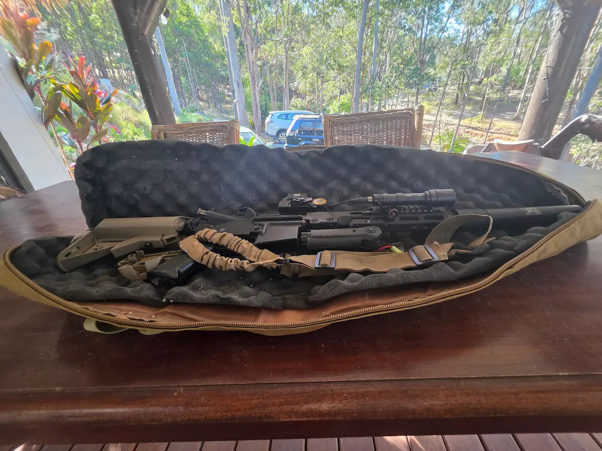 Well M4 Gel Blaster with Torch, Mock Suppressor & 2 Mags (Used)