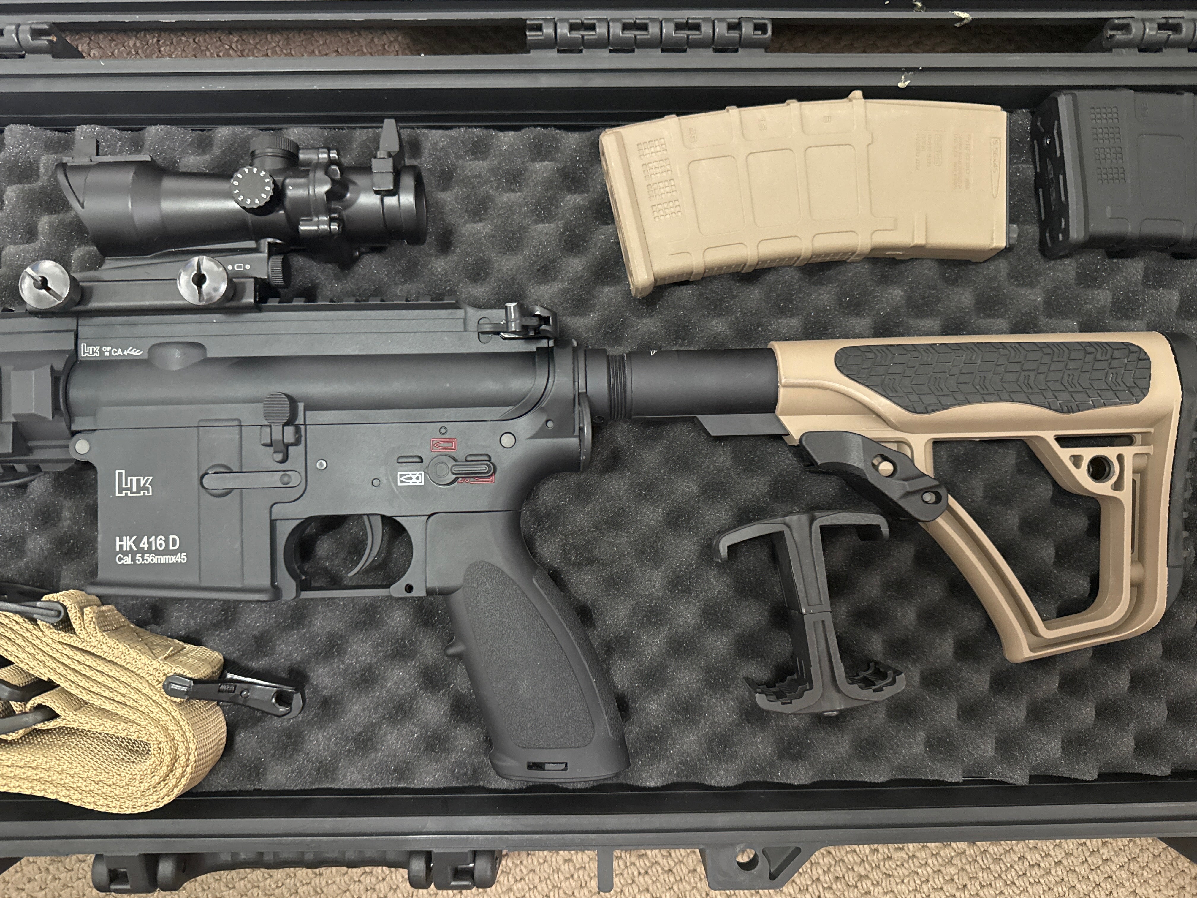 HK416 Gel Blaster Package - Like New - Full Setup Included
