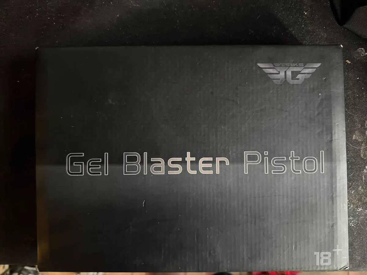 JG Works Hi-Capa 4.3 CO2 GBB Gel Blaster Pistol, Gold/Black (Mag Needs Repair)